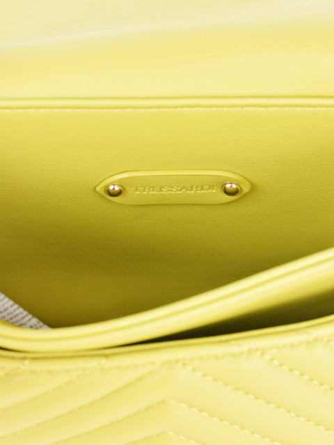 Trussardi Women's Yellow Shoulder Chain Bag | Trussardi in Lebanon