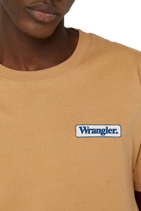 Wrangler Men's Tan Crew Neck T-Shirt | Wrangler In Lebanon
