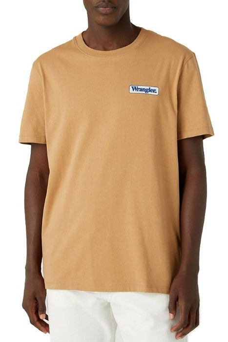 Wrangler Men's Tan Crew Neck T-Shirt | Wrangler In Lebanon