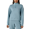 Infinity Women's Teal Quarter-Zip Pullover Sweatershirt