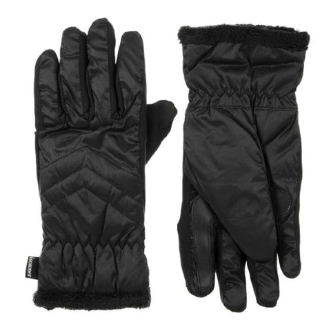 Isotoner Signature Women's Black Sleek Heat Quilted Gloves  | Isotoner Signature  in Lebanon