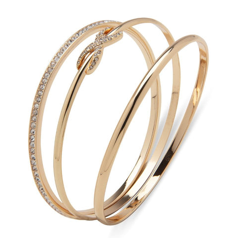 Anne Klein Women's Gold Tone Set Of Three Bangles | Anne Klein In Lebanon