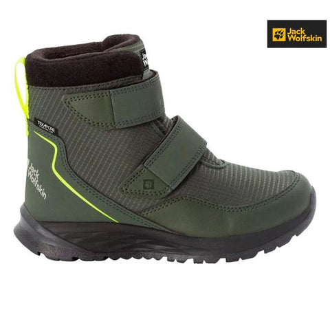 Jack Wolfskin Boy's Green Polar Bear Texapore Mid VC K Sneakers |Jack Wolfskin in Lebanon