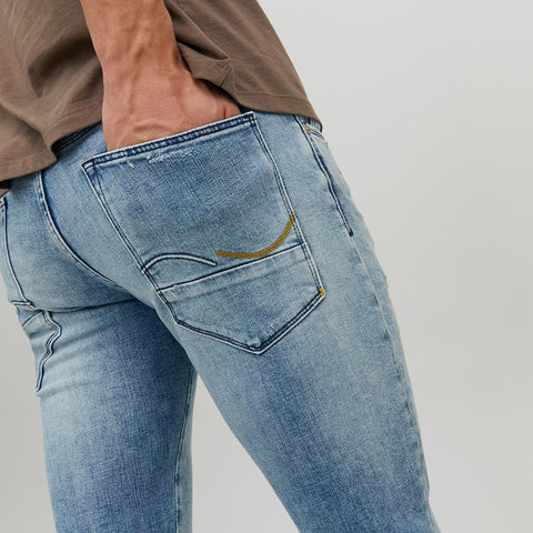 Jack & Jones Men's Blue Slim Fit Trek Jos Jeans | Jack & Jones In Lebanon