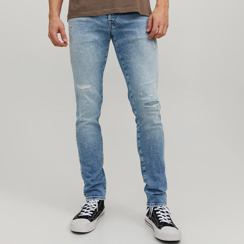 Jack & Jones Men's Blue Slim Fit Trek Jos Jeans | Jack & Jones In Lebanon