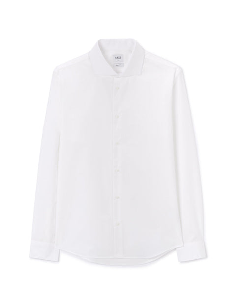Celio Men's White Plain Cotton Slim Shirt|Celio In Lebanon