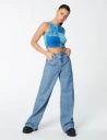 Don't Call Me Jennyfer Women's Blue Short Patchwork Top | Don't Call Me Jennyfer In Lebanon