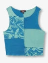 Don't Call Me Jennyfer Women's Blue Short Patchwork Top | Don't Call Me Jennyfer In Lebanon