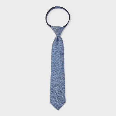 Cat & Jack Boy's Navy Woven Zip Neck Tie | Cat & Jack In Lebanon
