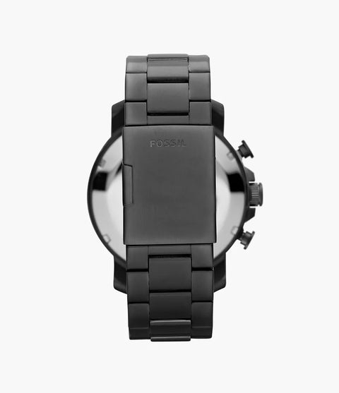 Fossil Men's Grey Nate Chronograph Smoke Stainless Steel Watch | Fossil In Lebanon