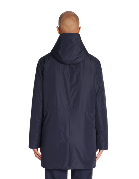 Celio Men's Navy Long Hooded Parka Coat|Celio In Lebanon
