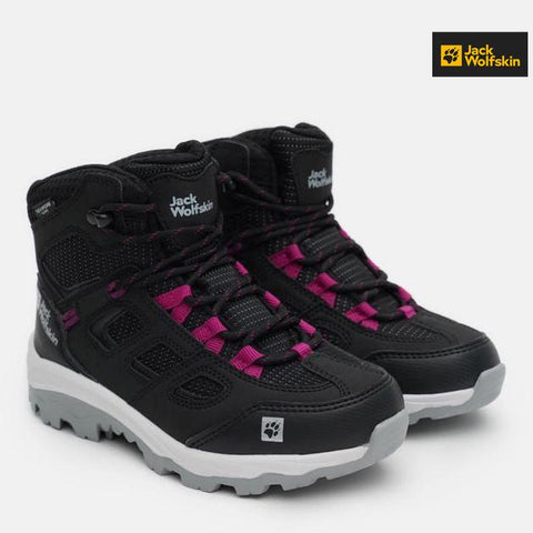 Jack Wolfskin Girl's Black Vojo Texapore Mid K Sneakers |Jack Wolfskin in Lebanon