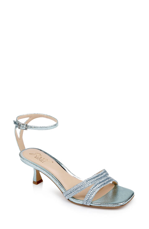 Jewel Badgley Mischka Women's Hayzel Metallic Kitten Heel Sandal | Jewel Badgley Mischka in Lebanon