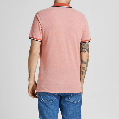 Jack & Jones Men's Orange Bluwin Regular Fit Polo T-Shirt | Jack & Jones In Lebanon