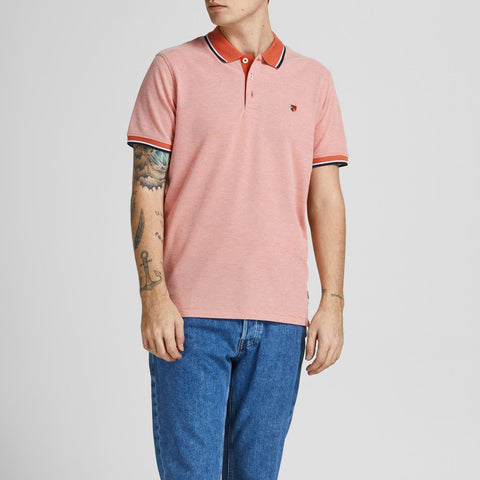 Jack & Jones Men's Orange Bluwin Regular Fit Polo T-Shirt | Jack & Jones In Lebanon