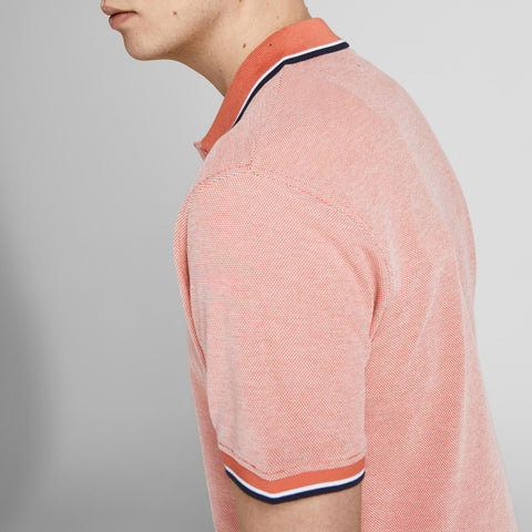 Jack & Jones Men's Orange Bluwin Regular Fit Polo T-Shirt | Jack & Jones In Lebanon