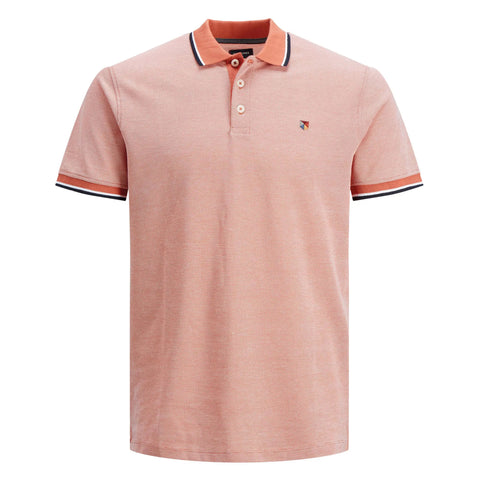 Jack & Jones Men's Orange Bluwin Regular Fit Polo T-Shirt | Jack & Jones In Lebanon