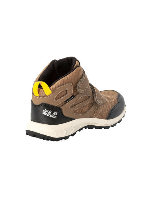 Jack Wolfskin Boy's Brown Woodland Texapore Mid VC K Sneakers |Jack Wolfskin in Lebanon
