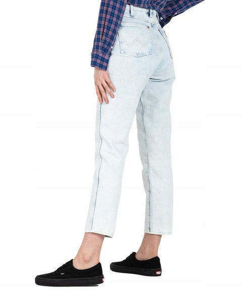 Wrangler Women's Light Blue High Rise Walker Slim Fit Jeans |Wrangler In Lebanon