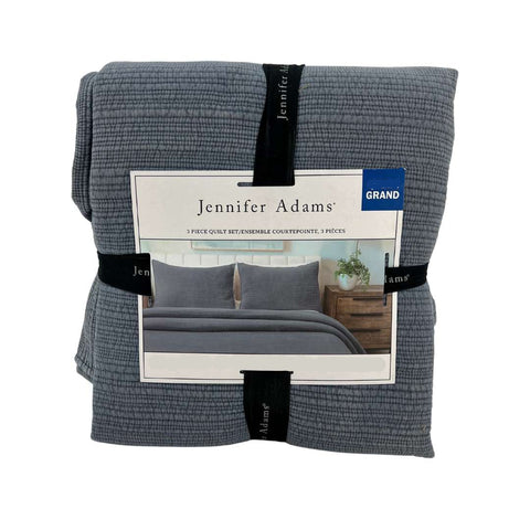 Jennifer Adams Dark Grey 3 Piece King Quilt Set   | Jennifer Adams In Lebanon