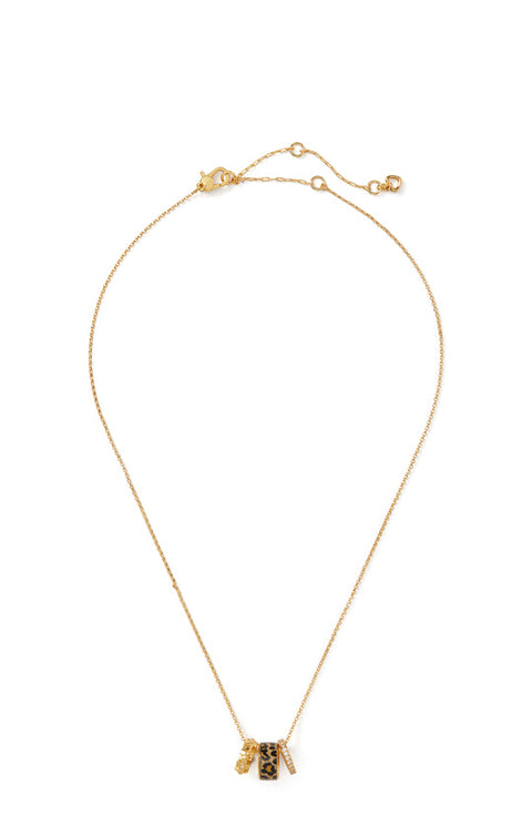 Kate Spade Women's Gold Flower Stacked Mini Pendant Necklace | Kate Spade In Lebanon