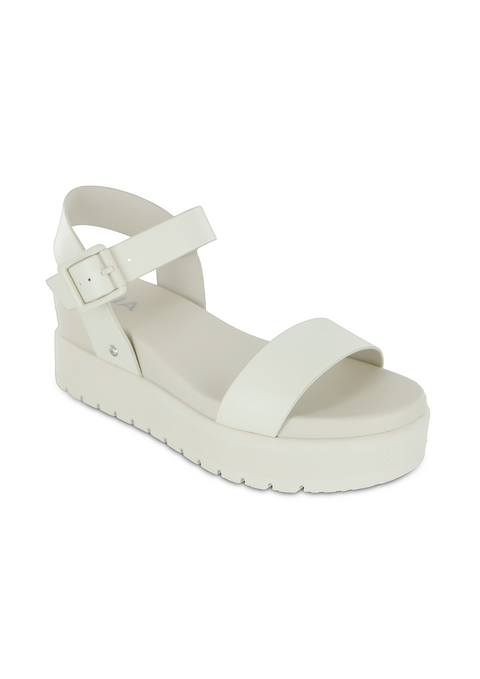 MIA Women's Off White Leather Kayci Sandals | MIA In Lebanon