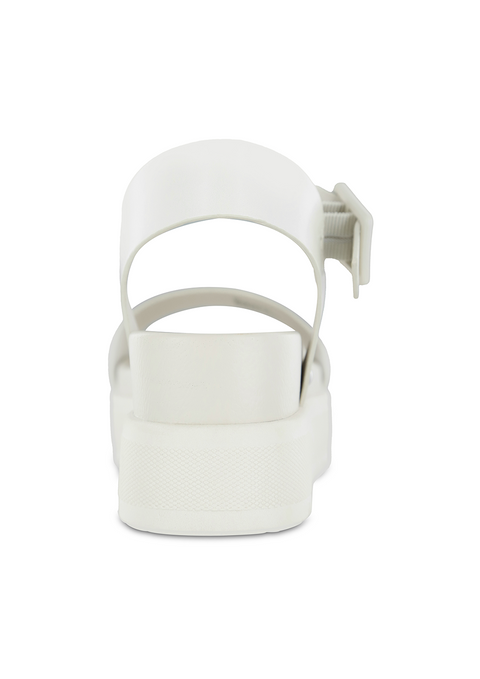 MIA Women's Off White Leather Kayci Sandals | MIA In Lebanon