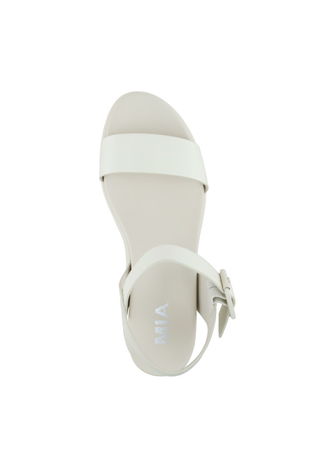 MIA Women's Off White Leather Kayci Sandals | MIA In Lebanon