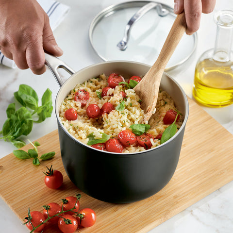 KitchenAid Black 12 pcs Hard Anodized Ceramic Non-Stick Cookware Set |KitchenAid In Lebanon