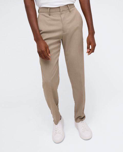 Kenneth Cole Reaction Men's Beige Slim Fit Stretch Trousers | Kenneth Cole Reaction In Lebanon
