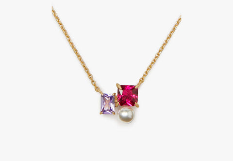 Kate Spade Women's Gold Red Cubic Zirconia Necklace|Kate Spade in Lebanon