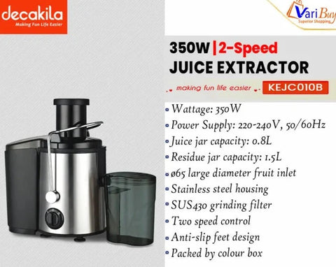 Decakila Centrifugal Juicing Machine 0.8L KEJC010B