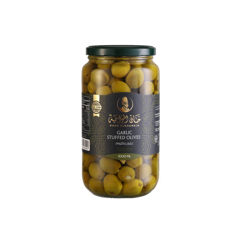 Khan Alkhawaja Garlic Stuffed Olives 1000ml | Khan Alkhawaja In Lebanon