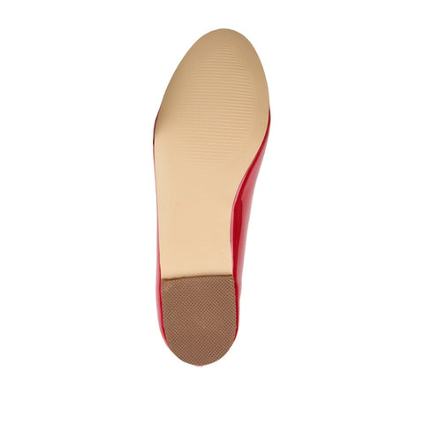 Journee Collection Women's Red Kim Round Toe Ballet Flats | Journee Collection In Lebanon