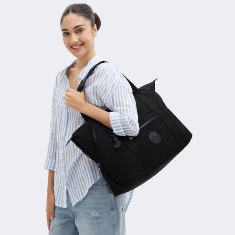 Kipling Women's Black Art Medium Tote Bag | Kipling In Lebanon
