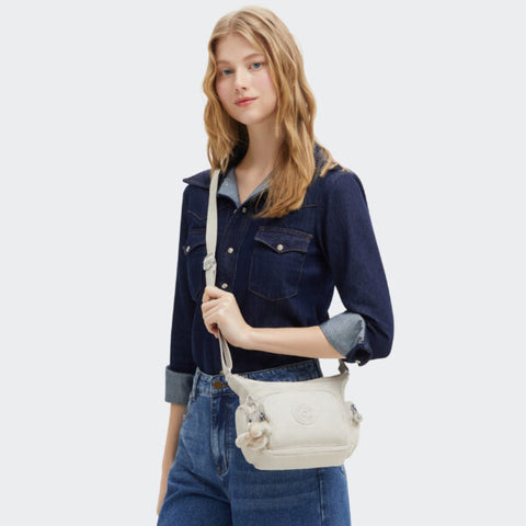 Kipling Women's Beige Gabbie Mini Hideaway Crossbody Bag | Kipling In Lebanon