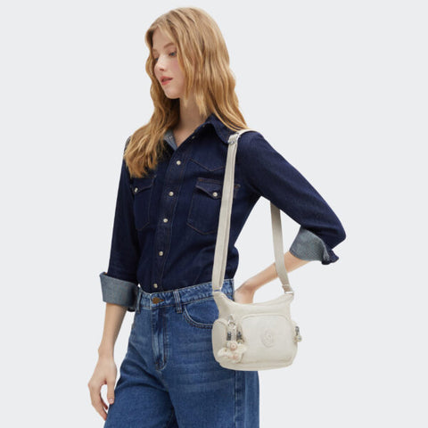 Kipling Women's Beige Gabbie Mini Hideaway Crossbody Bag | Kipling In Lebanon