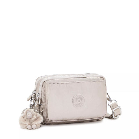 Kipling Women's Silver Metallic Abanu Convertible Crossbody Bag | Kipling In Lebanon