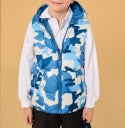 Sinsay Baby Boy's Blue/White Hooded Vest | Sinsay in Lebanon