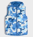 Sinsay Baby Boy's Blue/White Hooded Vest | Sinsay in Lebanon