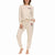 Keith Haring Women's Beige Long Sleeve Crew Pajama Set