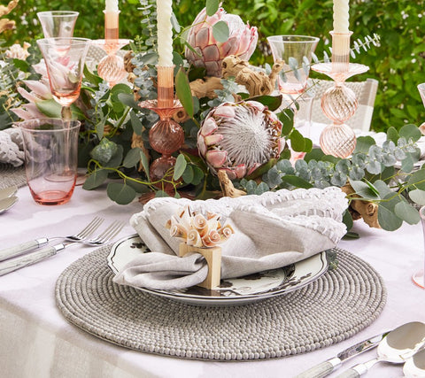 Kim Seybert Grey Driftwood Placemat, Set Of 1 | Design Imports In Lebanon