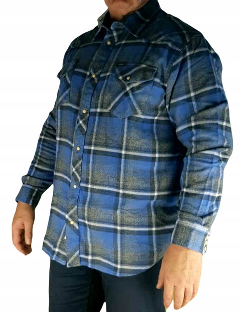 Wrangler Men's Blue Retro Fit Shirt | Wrangler In Lebanon