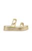 Steve Madden Gold Synthetic Bossanova Sandals  | Steve Madden In Lebanon
