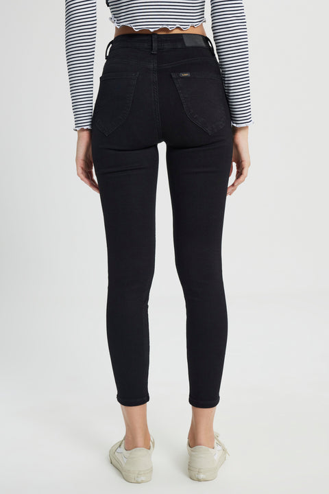 Lee Women's Black Forever Skinny Fit Slim Cut High Waist Jeans | Lee In Lebanon