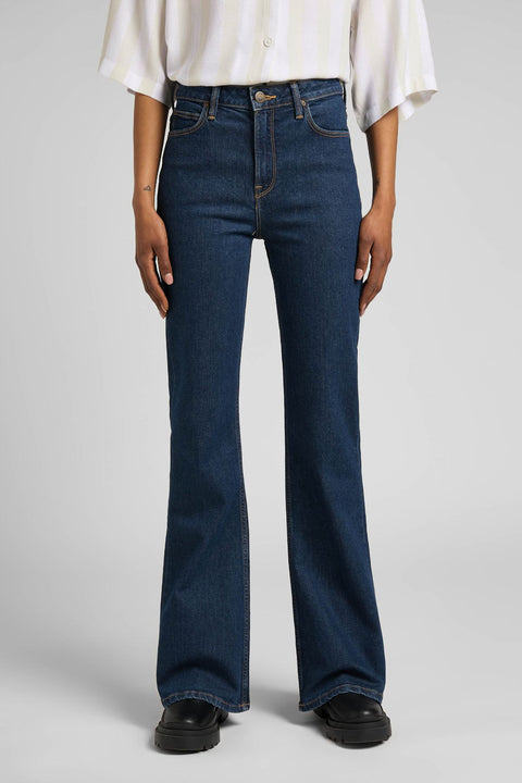 Lee Women's Navy Breese Flare Fit Jeans |Lee In Lebanon