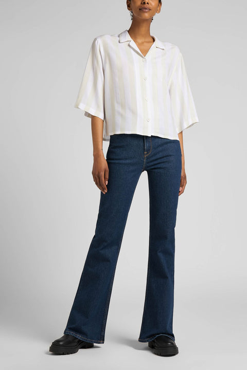 Lee Women's Navy Breese Flare Fit Jeans |Lee In Lebanon