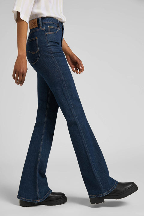 Lee Women's Navy Breese Flare Fit Jeans |Lee In Lebanon