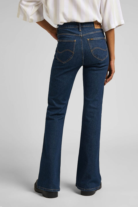 Lee Women's Navy Breese Flare Fit Jeans |Lee In Lebanon