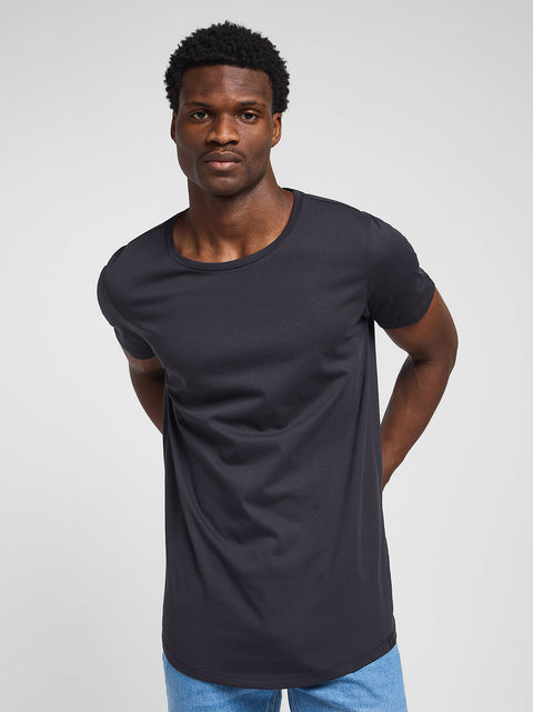 Lee Men's Washed Black Shaped Tee T-Shirt | Lee In Lebanon